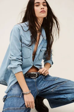 ADALI chemise denim longue
