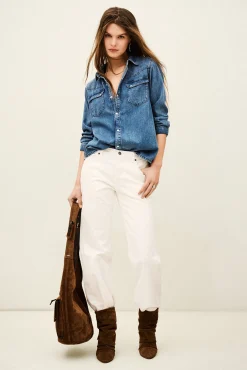 ADALI chemise denim longue