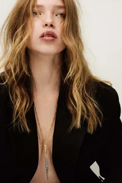 ANGELA collier long zircon