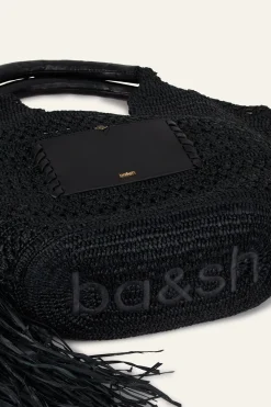 ARA panier raphia franges