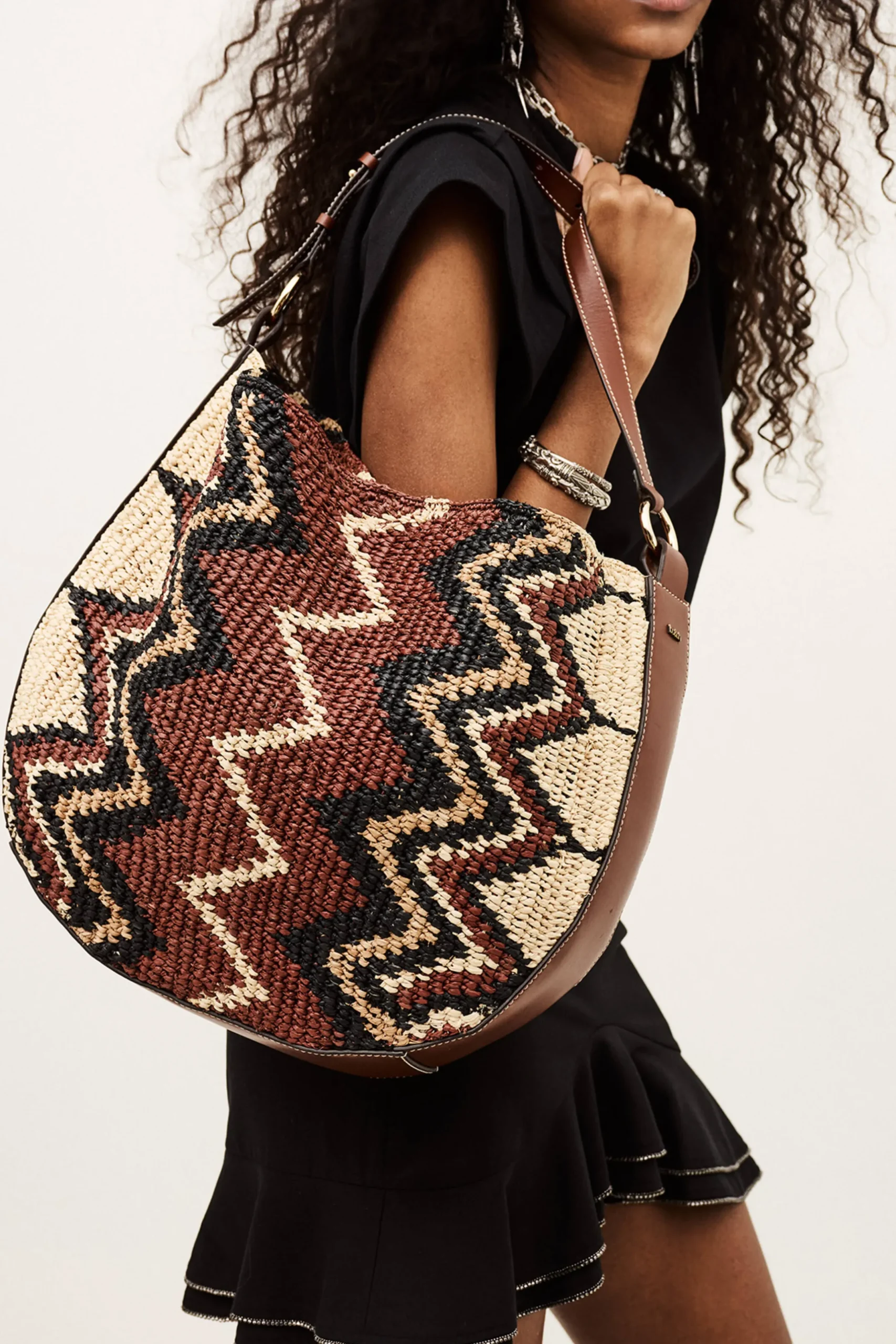 ARYA sac hobo raphia