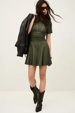 AURA robe courte imprimée