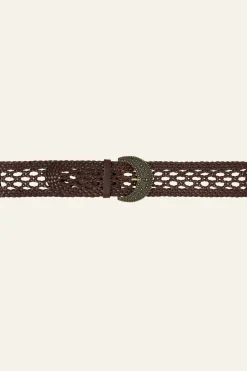 BALMY ceinture cuir tressée