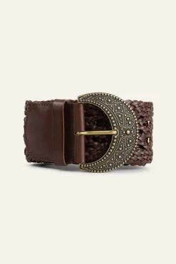 BALMY ceinture cuir tressée