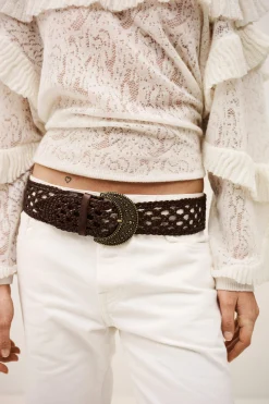 BALMY ceinture cuir tressée