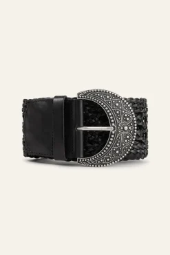 BALMY ceinture cuir tressée