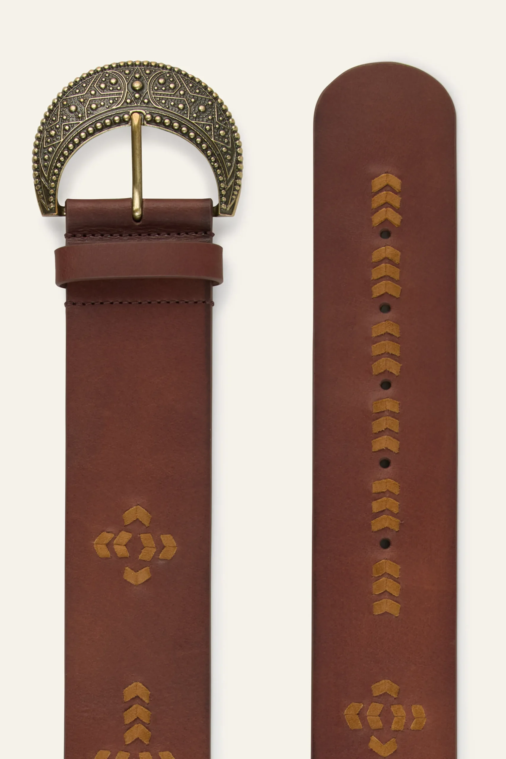 BANHA ceinture cuir tressé
