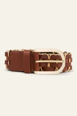 BECK ceinture cuir tressée