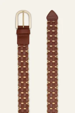 BECK ceinture cuir tressée