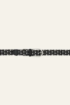 BECK ceinture cuir tressée
