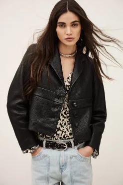 BORFEO veste cuir courte