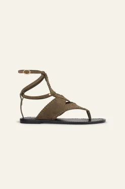 CAPRI sandales plates en suede