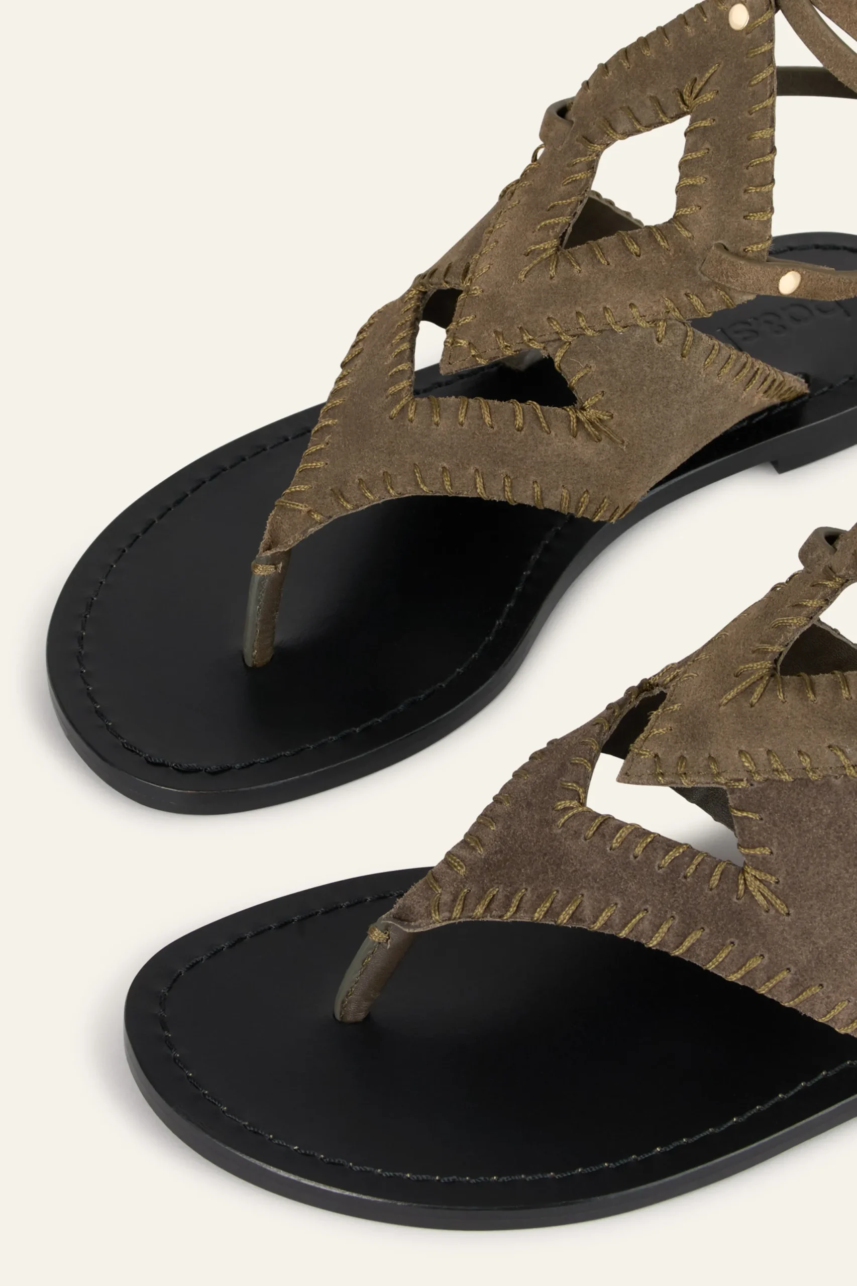 CAPRI sandales plates en suede