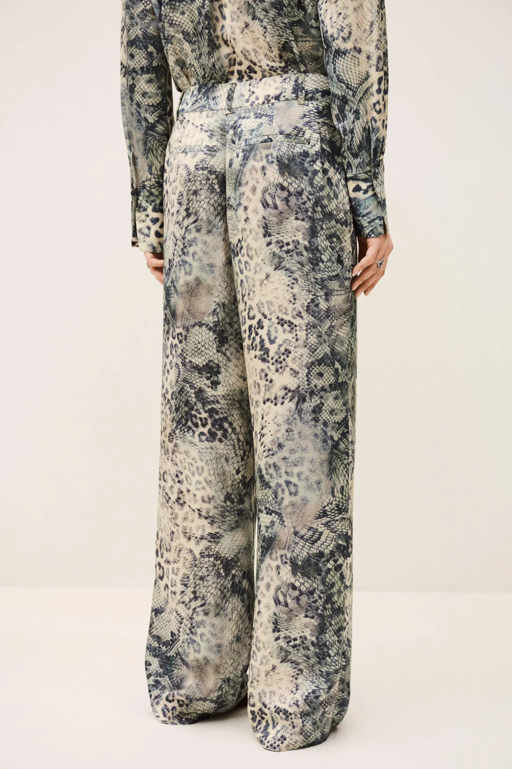 CARRINA pantalon loose imprimé