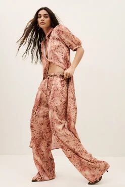 CARRINA pantalon loose imprimé