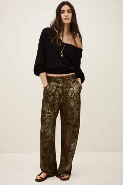 CARRINA pantalon loose imprimé