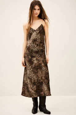 CATELINA robe midi bretelles