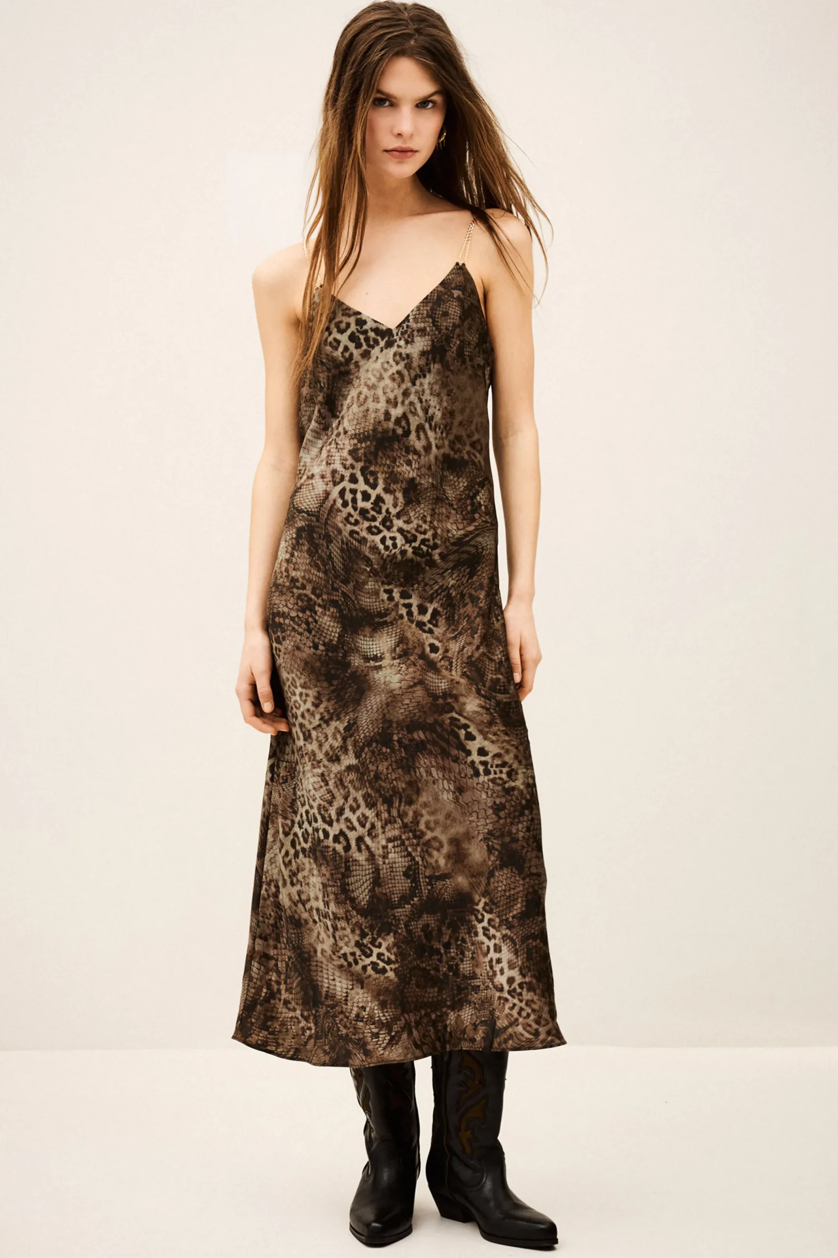 CATELINA robe midi bretelles