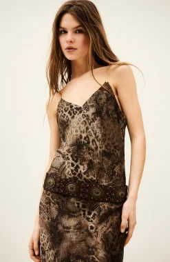 CATELINA robe midi bretelles