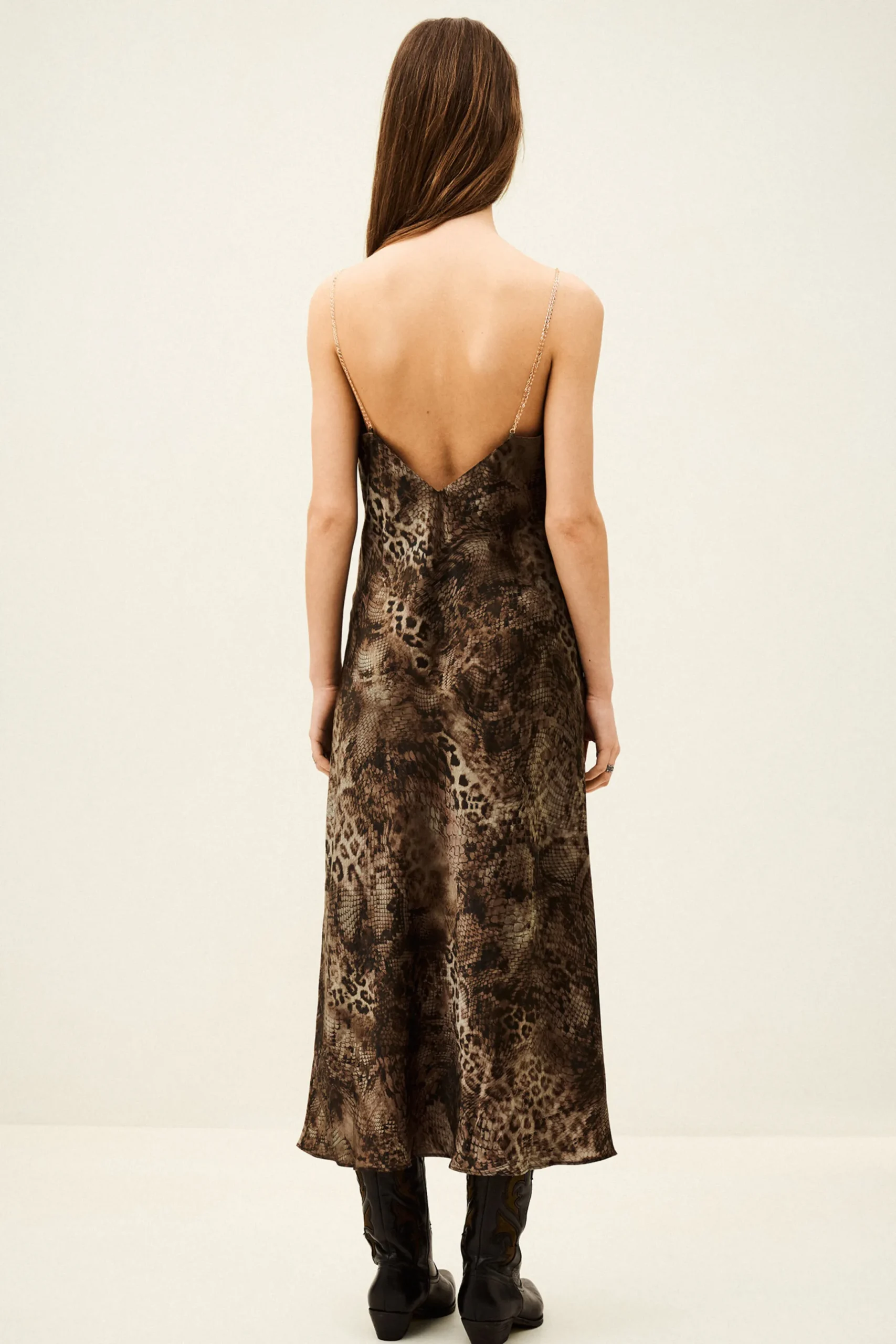 CATELINA robe midi bretelles
