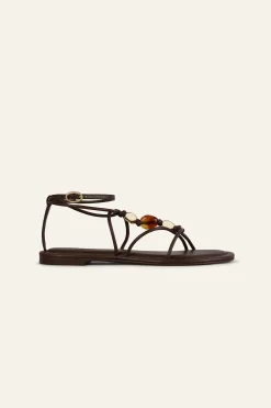 CAYA sandales plates cuir