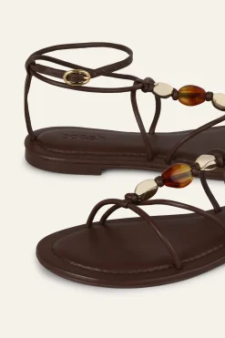 CAYA sandales plates cuir