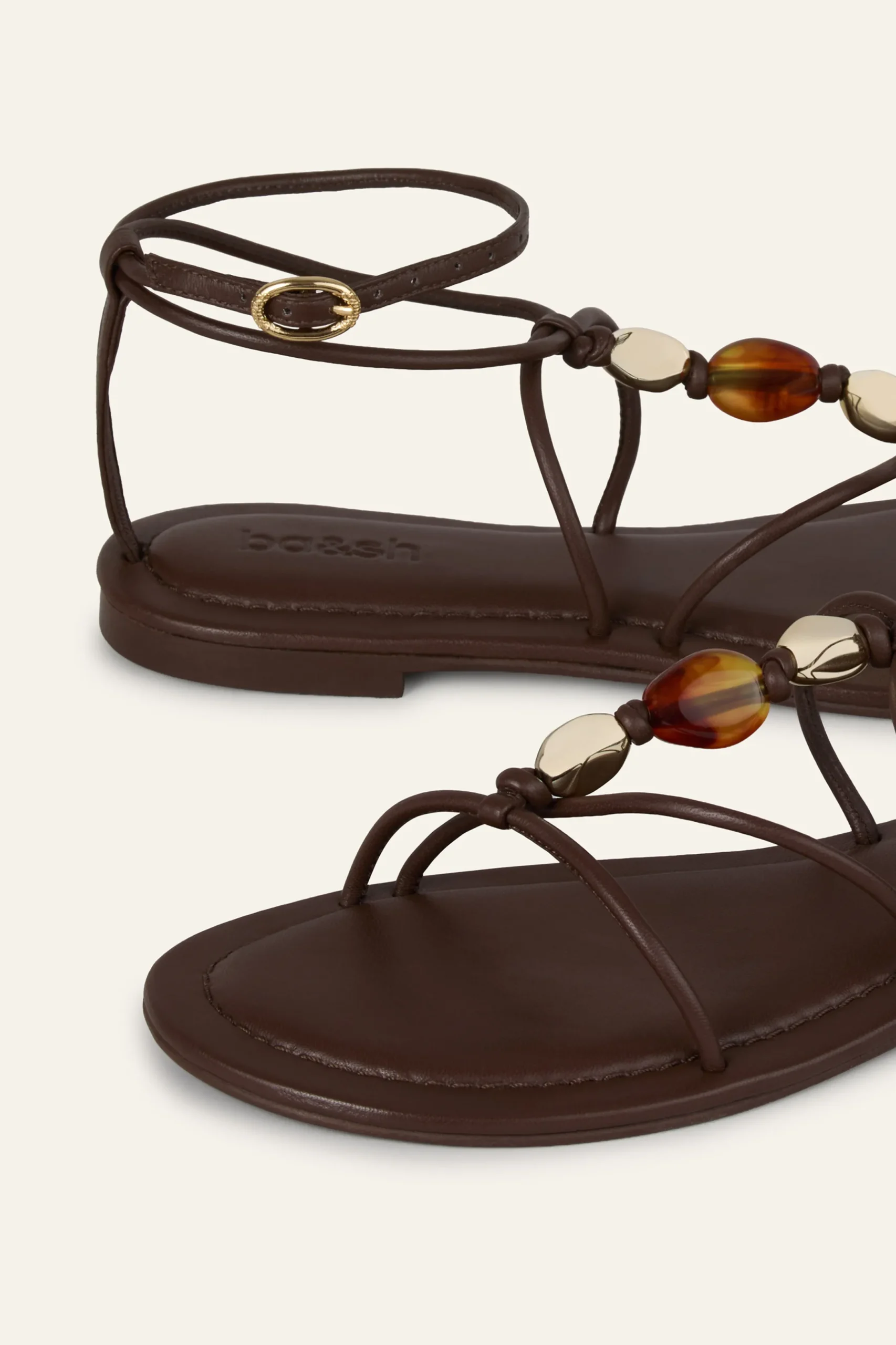 CAYA sandales plates cuir
