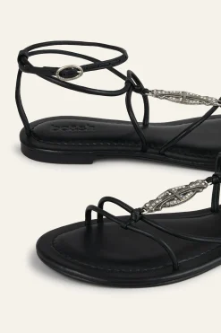 CAYA sandales plates en cuir