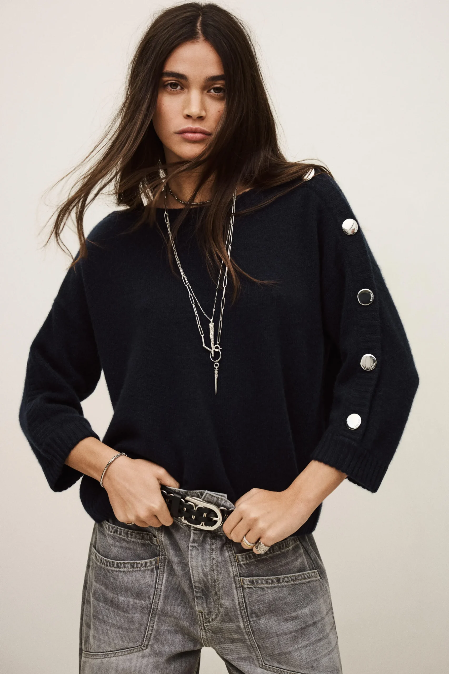 CLASSY pull cachemire bateau