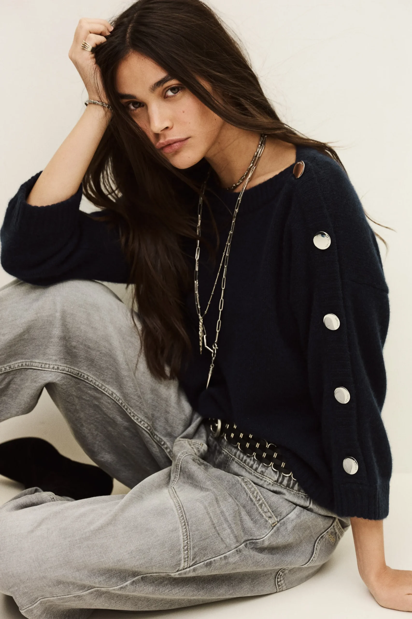 CLASSY pull cachemire bateau