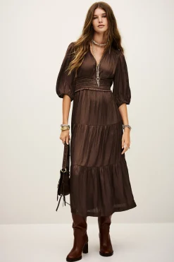 CLELI robe courte froncée