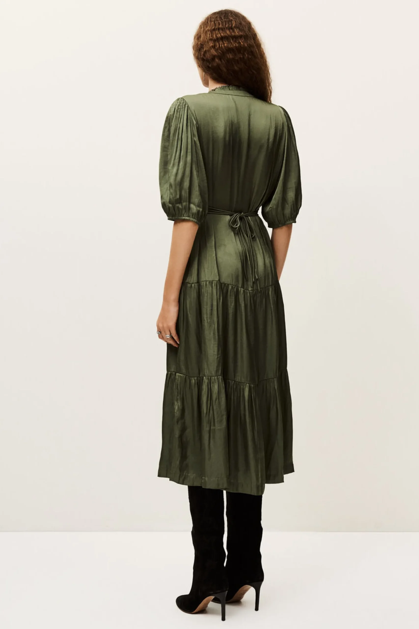 CLELI robe courte froncée