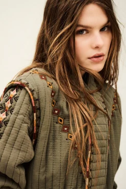 COCOON veste matelassée brodée