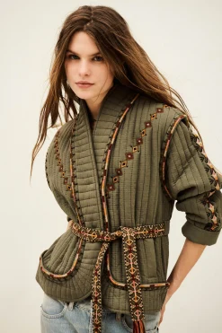 COCOON veste matelassée brodée