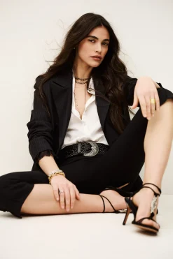 COLINE veste tailleur rayures