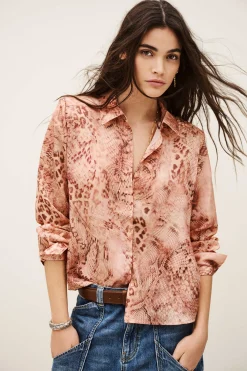CORNELIA chemise épaulée imprimée