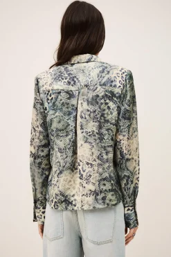CORNELIA chemise épaulée imprimée