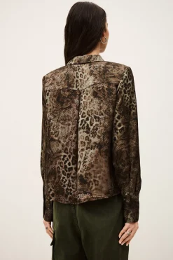 CORNELIA chemise épaulée imprimée