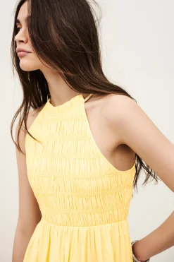 ERIS robe smockée longue