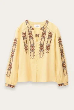 FAUSTINA blouse brodée manches