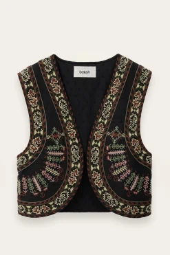 FOSCA gilet brodé court