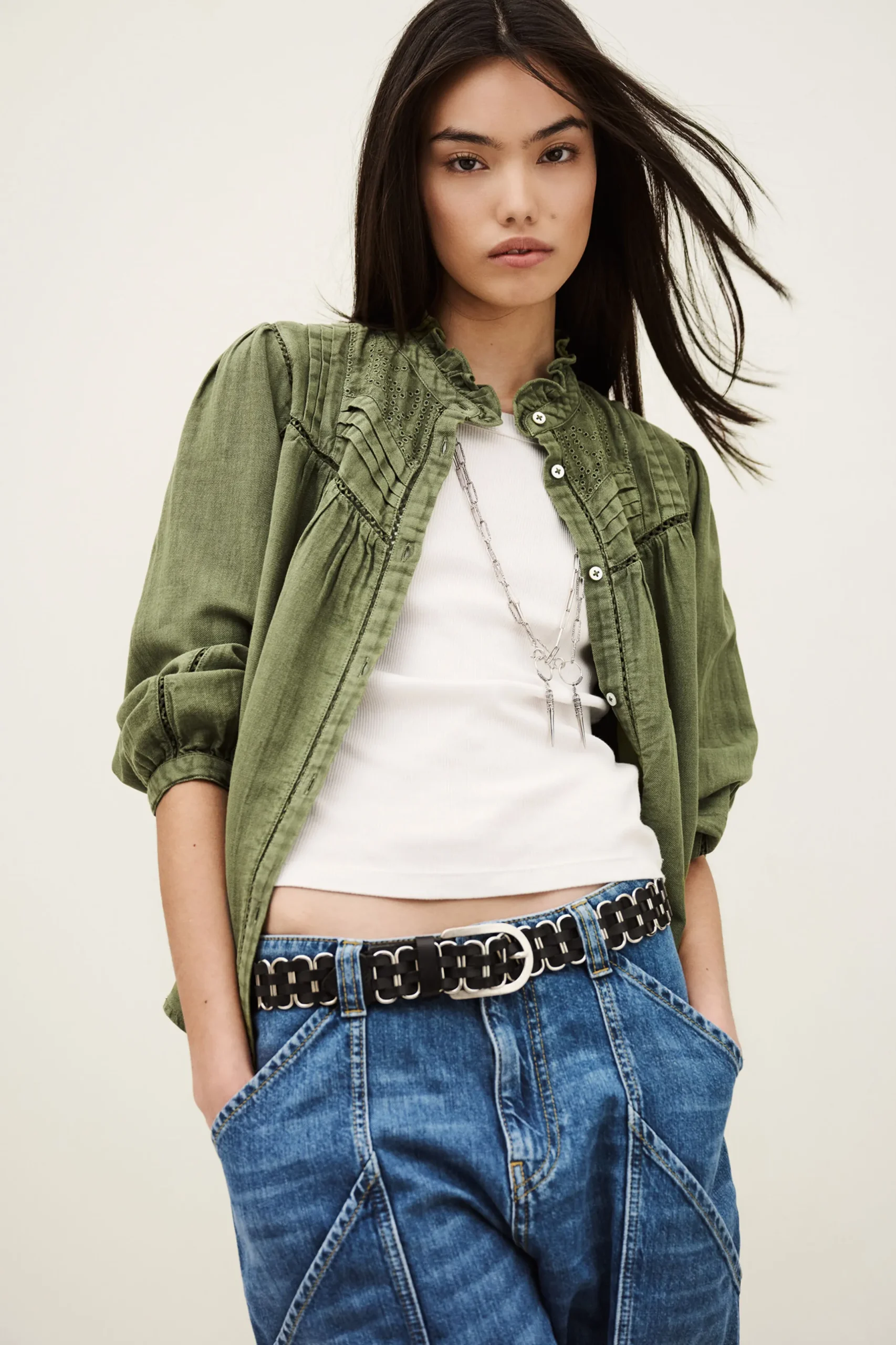 GILDA blouse brodée