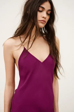 HANY robe dos nu viscose fluide
