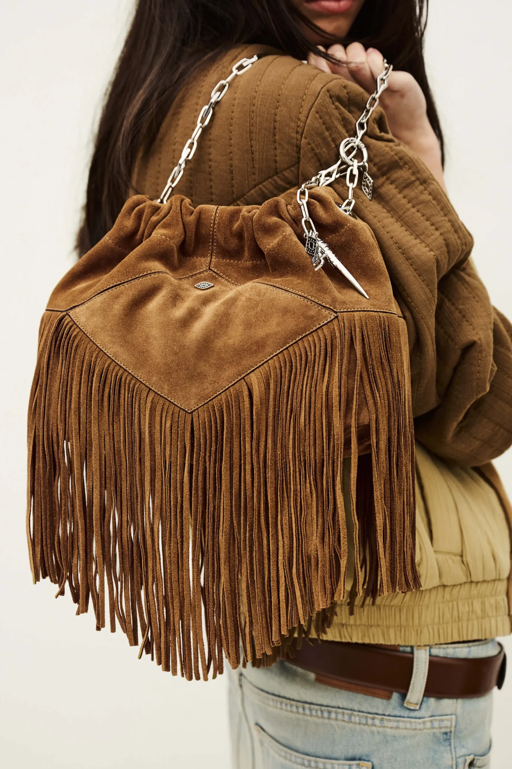 JUNE mini sac daim