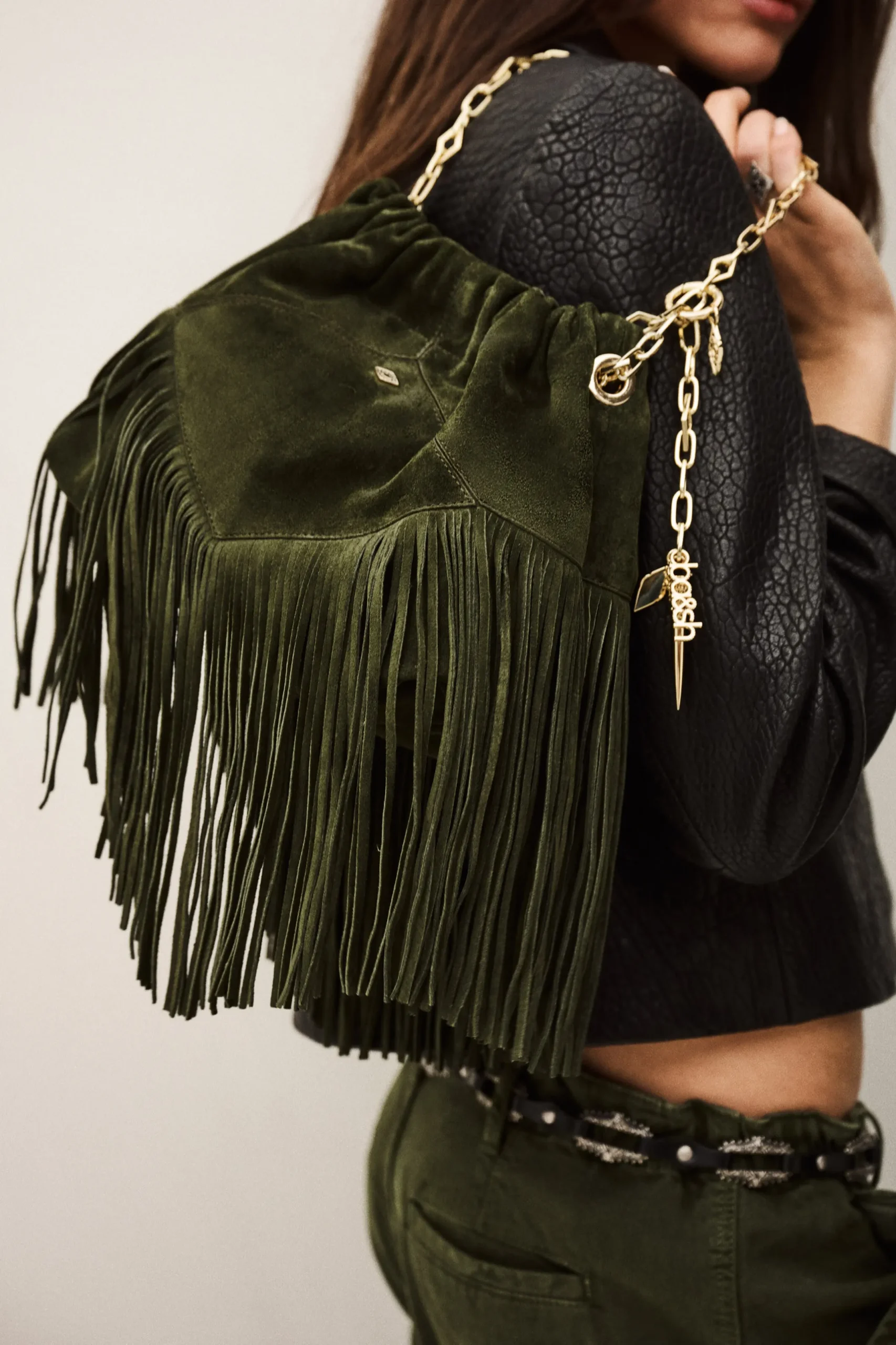 JUNE mini sac daim
