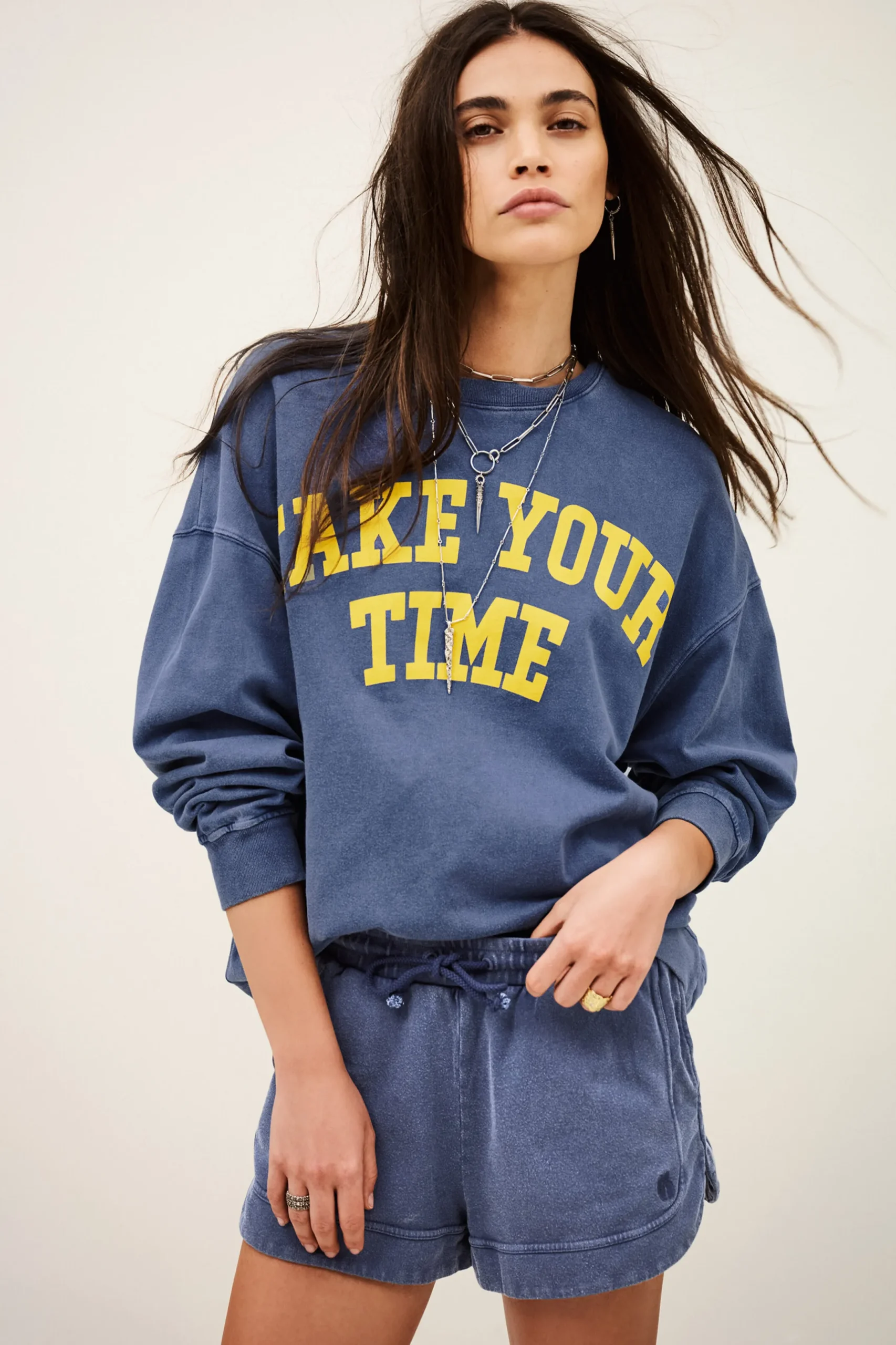 KEYRA sweatshirt oversize coton