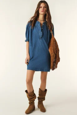 LICONI robe courte denim