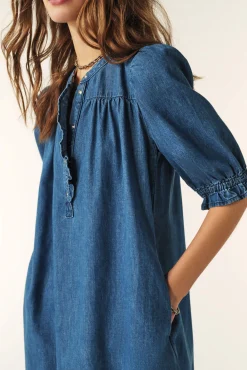 LICONI robe courte denim