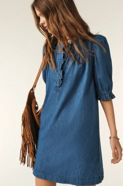 LICONI robe courte denim