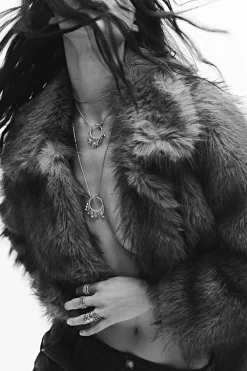 LINA collier long anneau